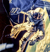 1967 May - 4 - astronaught EVA over New Mexico-Edit